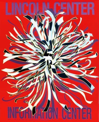 Dorothy Gillespie 1989 Lincoln Center Information Center Screenprint 40 x 32