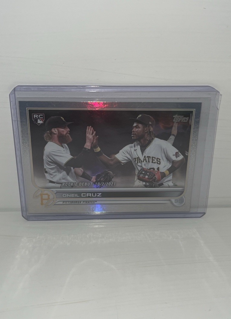 2022 Topps Update Oneil Cruz RC Rookie Debut Rainbow Foil #US113 Pirates