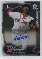 2016 Bowman Chrome Prospect Auto Anderson Espinoza #CPA-AE Auto 3q5