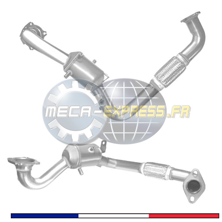 Catalyseur Ford C-Max 1.0 E1752 en acier inoxydable rigide de rechange