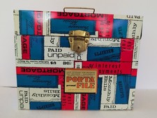 Vintage Porta File Personal Vertical File Box...