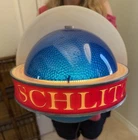 Vintage Rare 1961 Schlitz Beer Rotating Blue Saturn Globe Spins Lights Up Sign