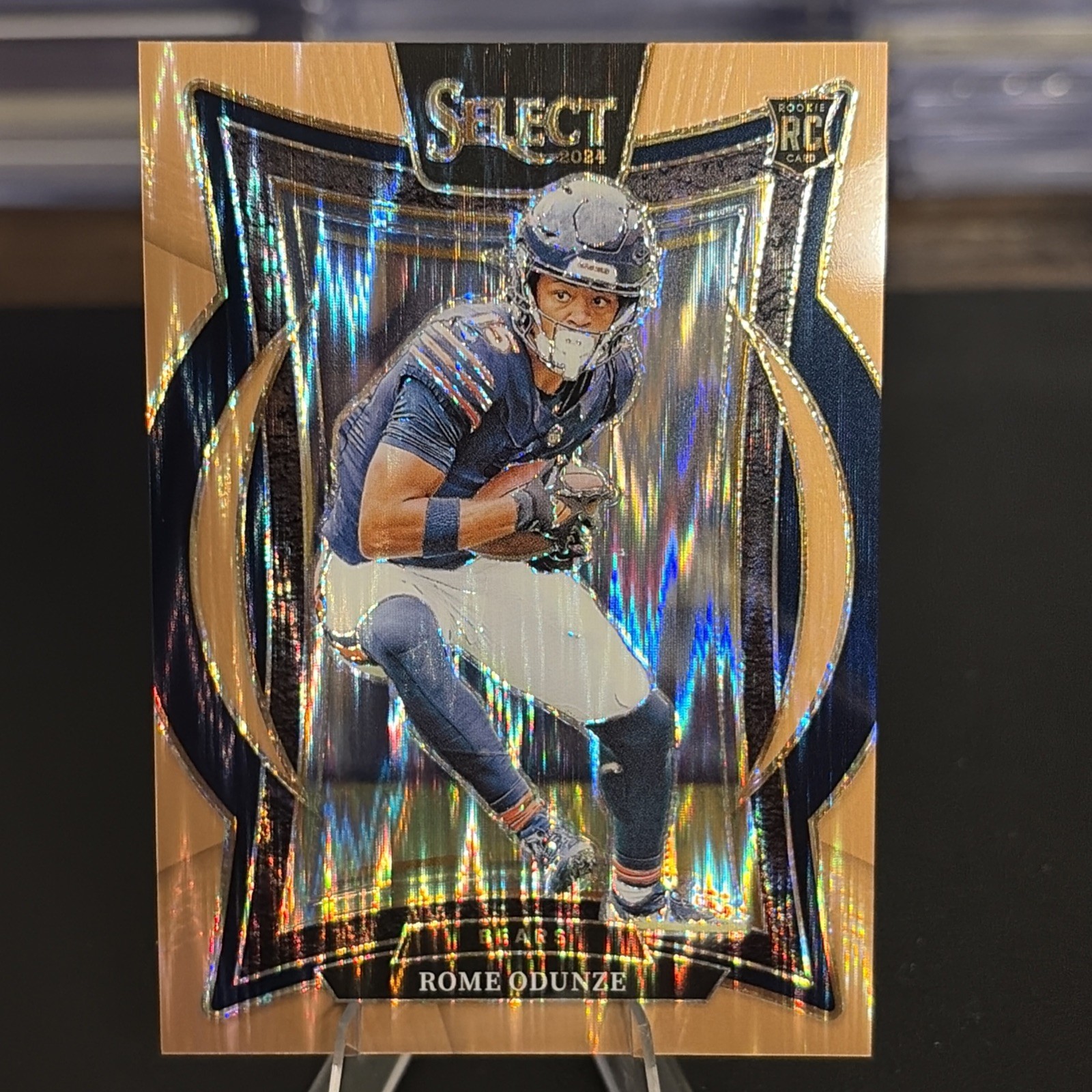 2024 Panini Select - Concourse Rome Odunze #3 Copper Shock Prizm /299 (RC)