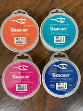 SEAGUAR FLUOROCARBON LOT OF 4 12LB,20LB,30LB,40LB BRAND NEW