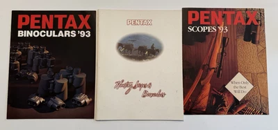 3 miras PENTAX '93~Binoculares "93 + Otros Folletos/Catálogos Pentax De Colección Foto 1 de 4