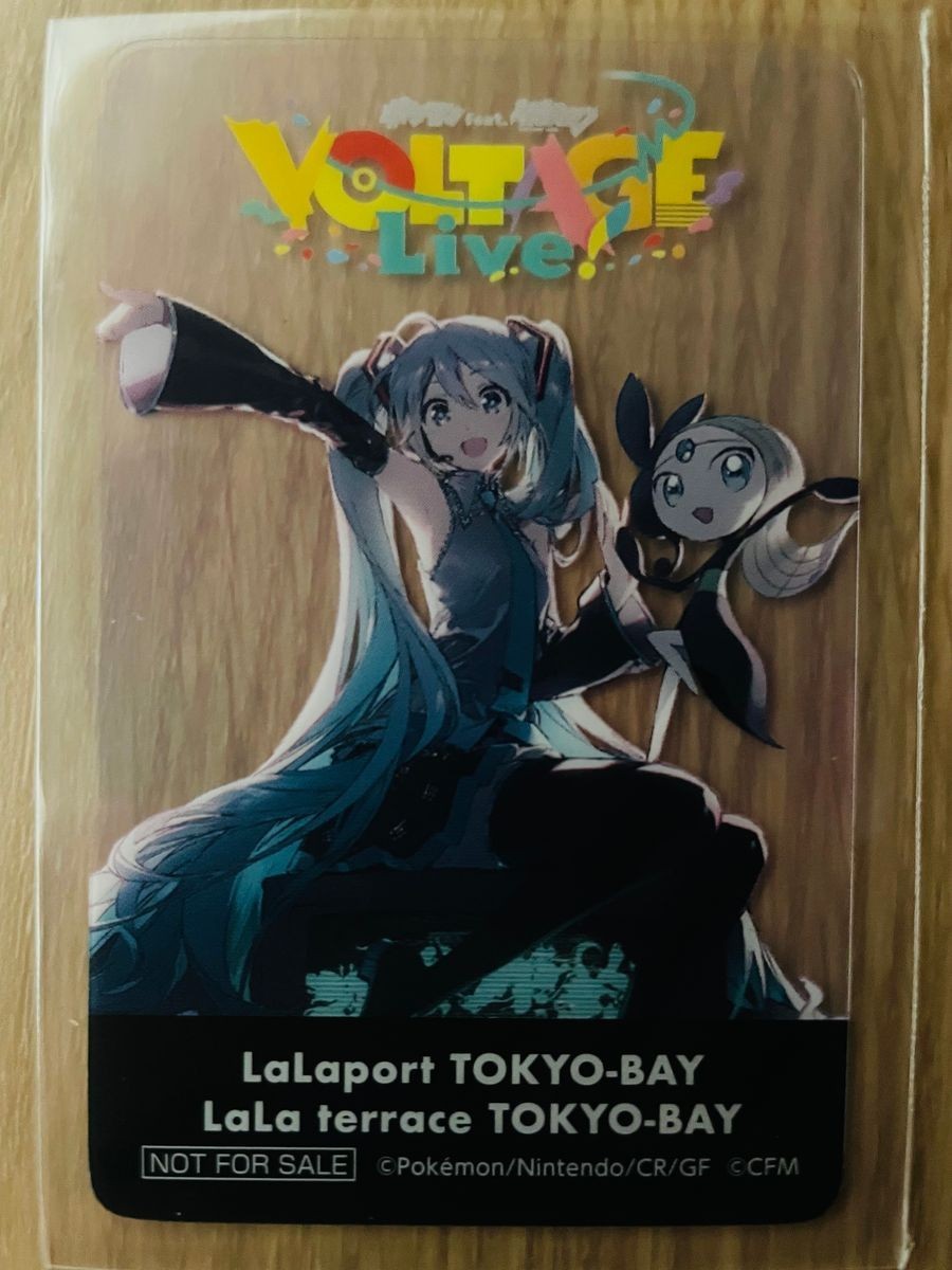 Pokemon x Hatsune Miku VOLTAGE LIVE Limited Clear Card 5 Set w