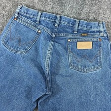 Wrangler Men's 13MWZ Original Cowboy Cut Blue Jeans Straight Leg MSR W34 L33