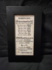 Framed The Prayer Of St. Francis Religious Wa...