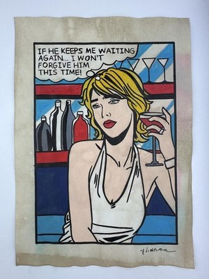 Roy Lichtenstein COA Art Painting Original Drawing Vintage