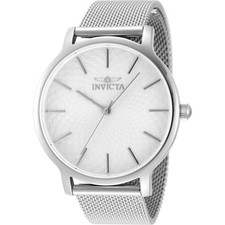Invicta Women's Watch Wildflower Silver Tone Dial Stainless Steel Bracelet 48972