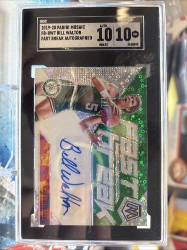 2019-20 Mosaic Fast Break Bill Walton Celtics HOF AUTO
