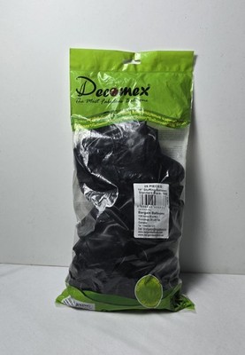 Decomex 18'' Black Stuffing Balloons 25 Pieces Standard Latex Balloons Party Deco