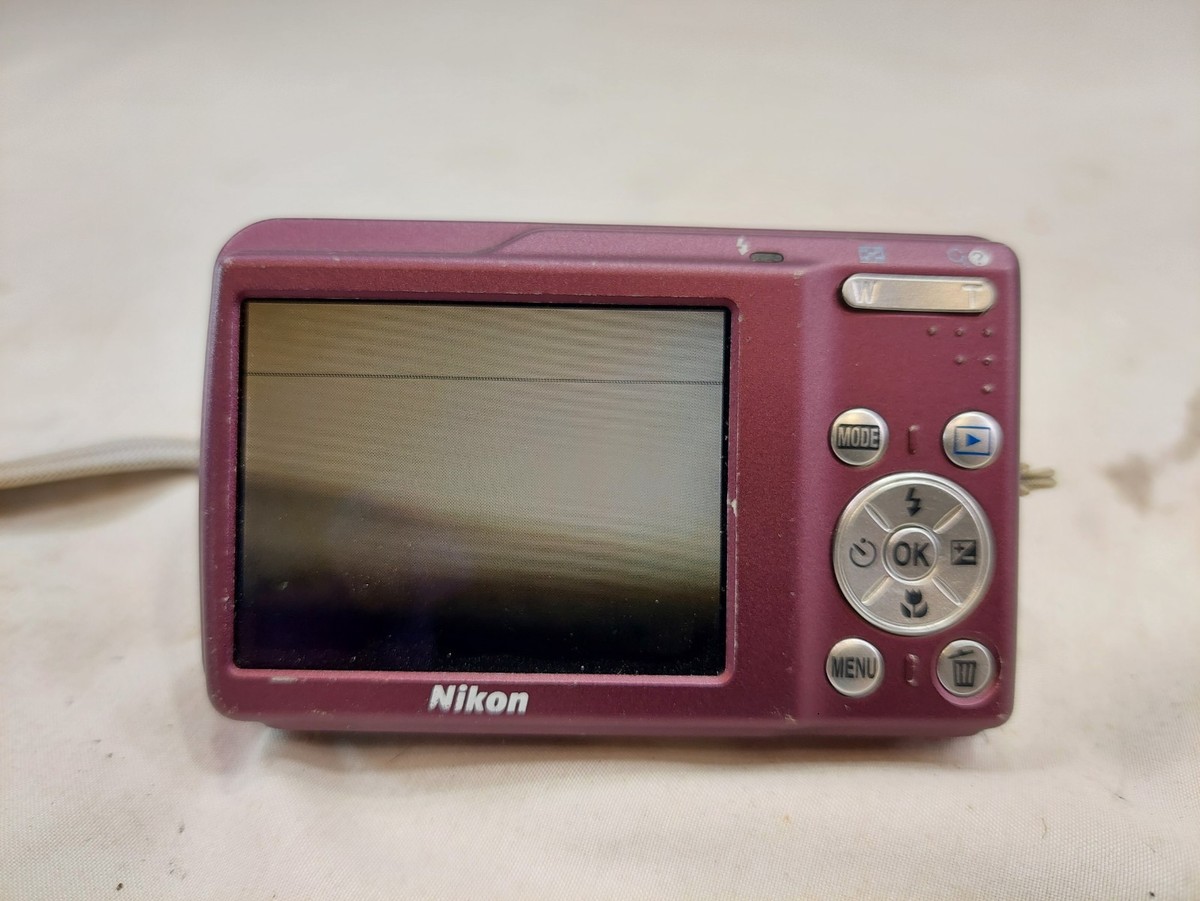 Nikon COOLPIX S210 8.0MP Digital Camera Pink Tested Working Great