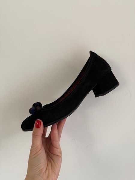Women Hispanitas Heels Black Suede 38 #4CSM