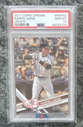 Aaron Judge PSA 10 Rookie Card 2017 Topps Chrome Update #HMT50