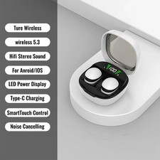Bluetooth 5.3 Headphones Invisible Sleep Wireless Earphones Hidden Mini Earbuds