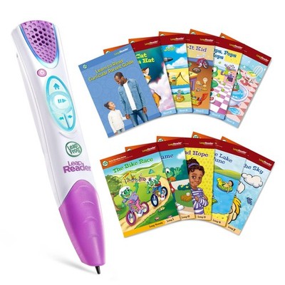 LeapFrog LeapReader System Learn-to-Read 10 Book 1.3'' X 6.6'' x 1.2'', Pink