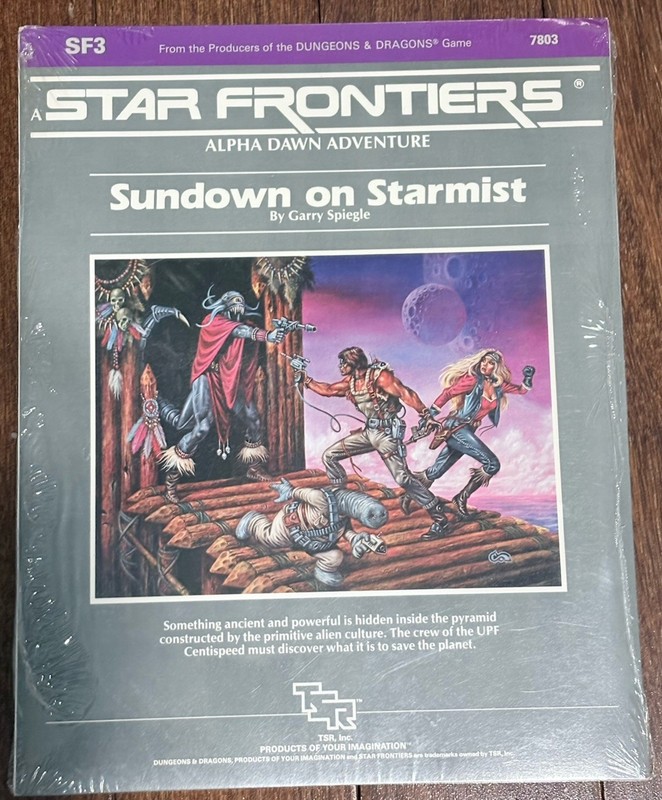 TSR Star Frontiers Sundown On Starmist SF3 Module - shrink wrap