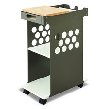 Safco Mini Rolling Storage Cart 29.75wx15.75dx16.5h White 200-lb cap. 5209WH