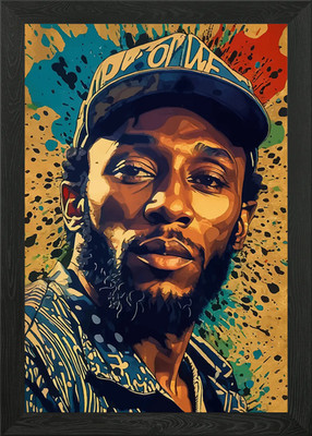 Mos Def Portrait Framed Wall Art Poster Canvas Print Picture