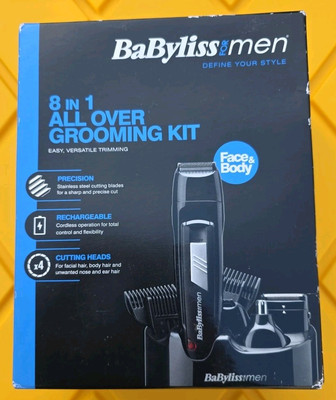BaByliss 7056CU Cordless in All Over Grooming Kit Gift for Men  Black 696577548047|