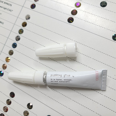 LUCANUS Pudding Gel Nail Glue 5g Thick Rhinestone Nail Art Adhesive Charms Glue