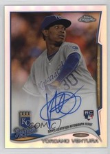 2014 Topps Chrome Image Variation Refractor Rookie /499 Yordano Ventura Auto 4f5