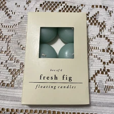 Pier 1 Floating Candles - Set of 6 - Fresh Fig Scent