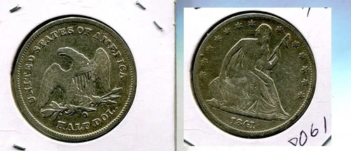 1841 O LIBERTY SEATED SILVER HALF DOLLAR VG 8061T