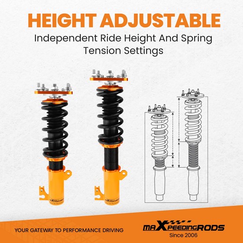 Full Coilover Strut Kit For Mazda 323 Protege BJ Sedan 2.0 (SP20) FWD 2.0L 4cyl - Picture 2 of 20