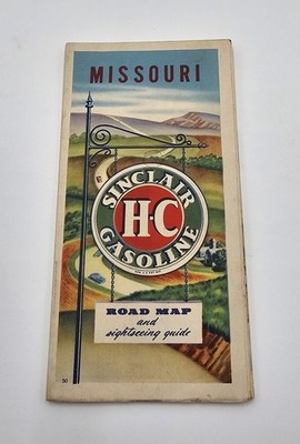 1950s SINCLAIR OIL Road Map Missouri 
