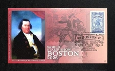 2025 World Stamp Show Boston 2026 FDC: Midnight Rider Stamp: Dawes: Ciccolella