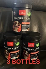 CHEWIA Hip & Joint Health Supplement Dogs Glucosamine Chondroitin 180 3 Bottles