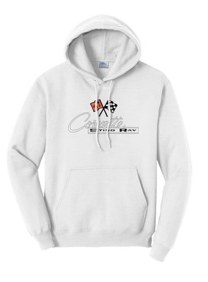 Chevrolet Corvette C2 White Hoodie XXL NWT  Stingray Gm Store. Tagged $40
