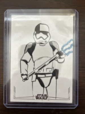 2025 Topps Star Wars Smuggler s Outpost Stormtrooper Sketch By Michelle Rayner
