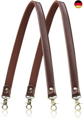 Allzedream Genuine Leather Shoulder Bag Replacement Strap Canvas Sew 2 Pieces