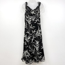 VTG Y2K The Limited Silk Dress Womens 10 Fairy Grunge Whimsigoth Event Cowl Neck