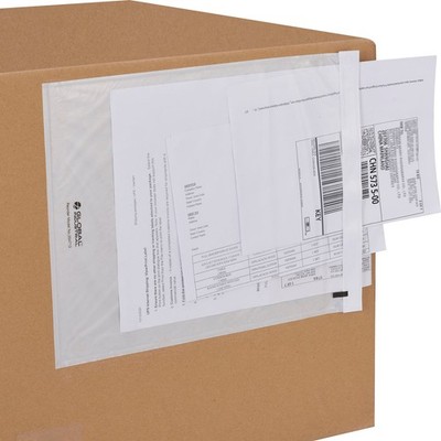 Global Industrial Packing List Envelopes 12''L x 9-1/2''W Clear 500/Pack