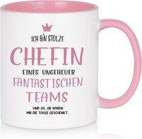 Tasse Chefin Lustig Spruch Geschenk Geburtstag Weihnachten Abschied Kollegen