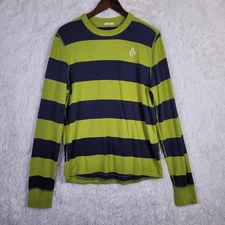 XL Abercrombie & Fitch Mens Striped Muscle Long Sleeve T-Shirt Rugby Y2K Preppy