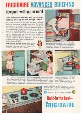 Frigidaire Advanced Built In The Best Appliances 1959 Vintage Ad Frigidaire