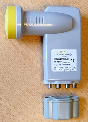 Universal Quattro LNB KU-Band GI-204,  für Multischalter m.Schutztülle, OVP, neu
