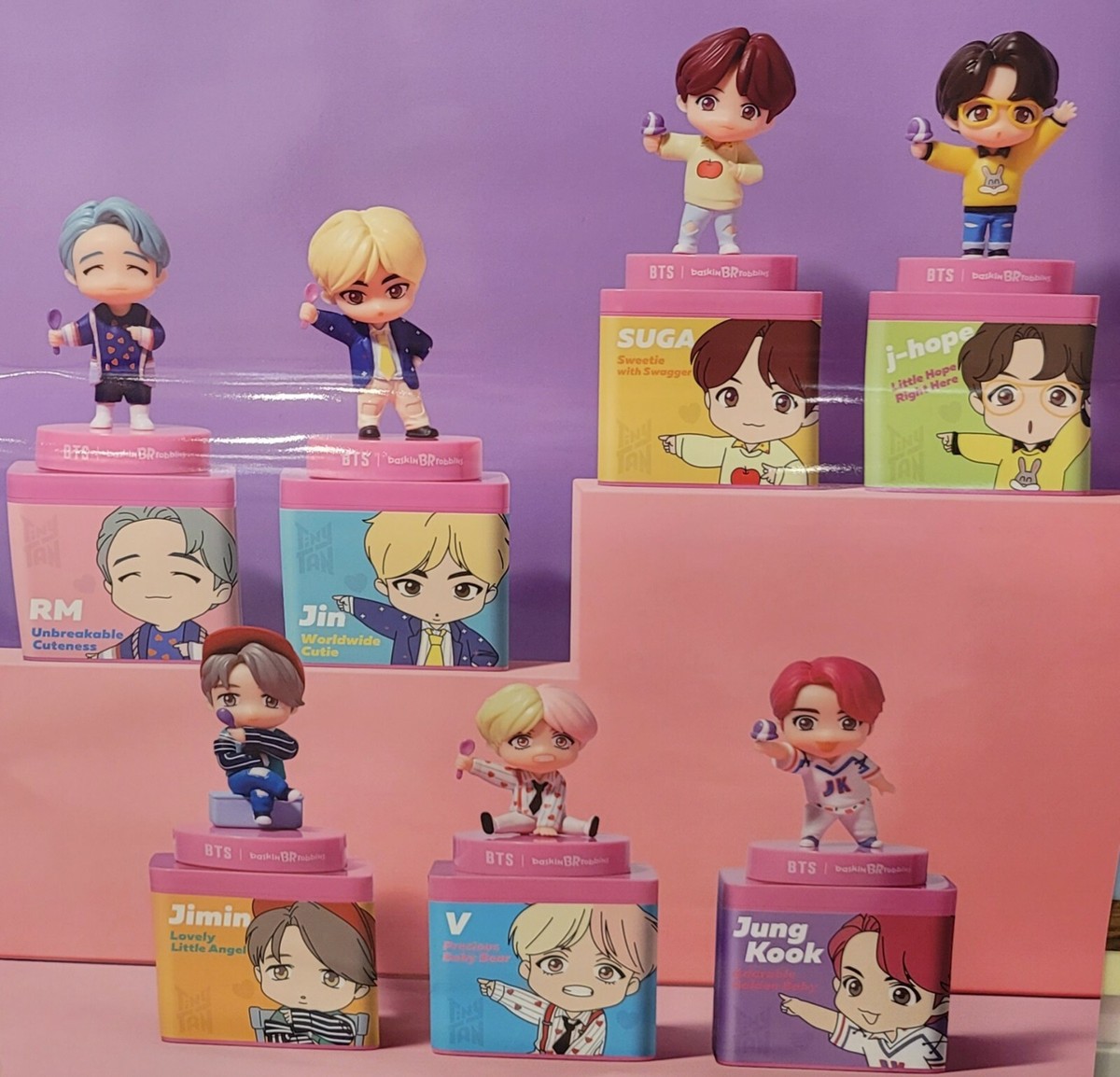 防弾少年団(BTS) - BTS バスキンロビンス tinytan  フィギュア BTS Baskin Robbins Official block pack figure set tiny tan