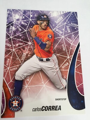 2017 Topps High Tek TwiliTEK 5x7 Carlos Correa Astros TWCC #'d 42/49
