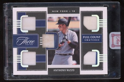 Anthony Rizzo 2022 Panini Three Two Patch #d 25/25 Full Count New York Yankees