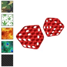 Pair Of Dice Die, Vinyl Decal Sticker, 40 Patterns & 3 Sizes, #4030