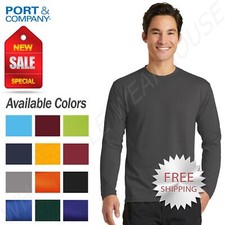 Port  Company Men's Long Sleeve Performance 65/35 Blend T-Shirt PC381LS