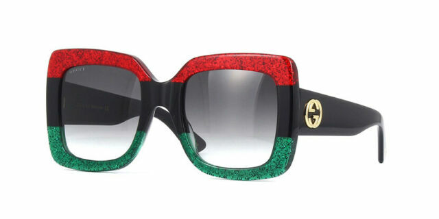 gucci black green and red sunglasses