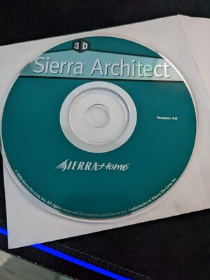 Sierra Architect 3D Design PC CD create floor plans interior landscaping decks!