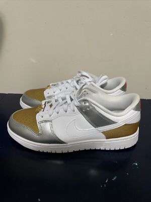 Nike DUNKS Gold White Sz 8 Dunk Low  main image 3